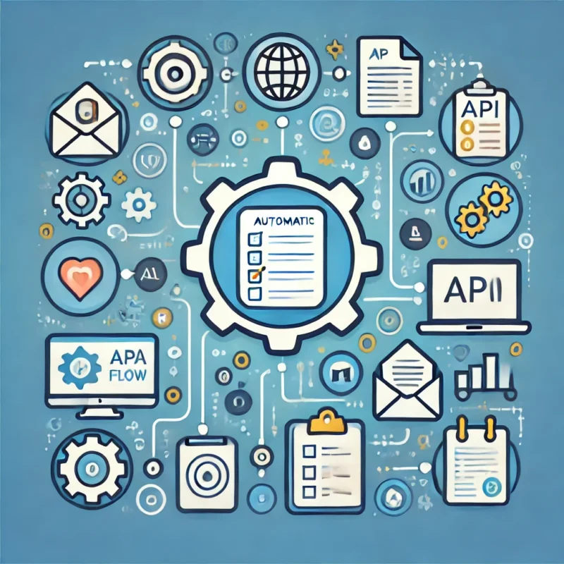 Form automation: A visual representation of automating form submissions with API integration